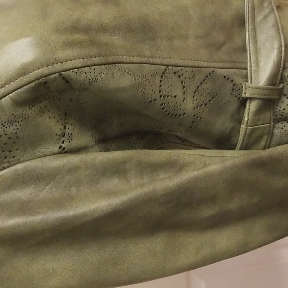 PELLE quality leather green jacket - Picture 7 of 16